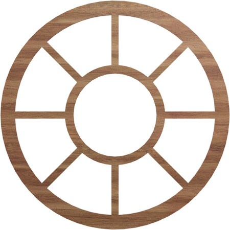 Ekena Millwork Grace Wood Fretwork Pierced Ceiling Medallion, Walnut, 40"OD x 14 1/2"ID x 1/4"T CMWP40X0250GRWA